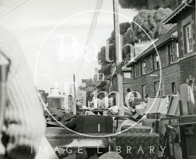 The great fire at Avon Rubber, Melksham, Wiltshire 1966