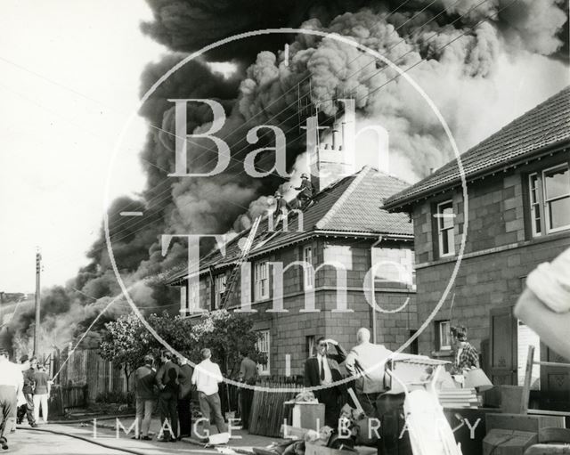 The great fire at Avon Rubber, Melksham, Wiltshire 1966