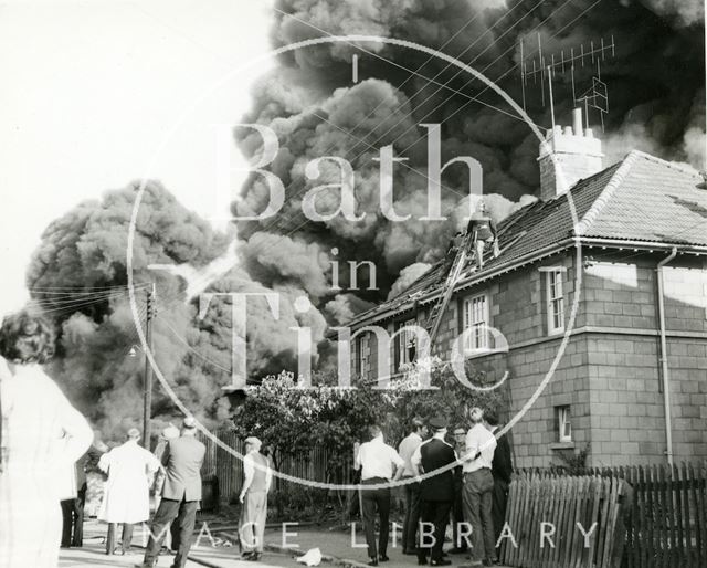 The great fire at Avon Rubber, Melksham, Wiltshire 1966