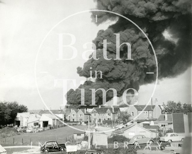 The great fire at Avon Rubber, Melksham, Wiltshire 1966