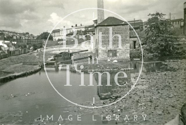 First Pond and Thimble Mill, Kennet and Avon Canal, Bath 1958