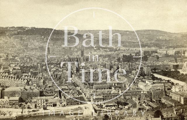 Bath from Beechen Cliff c.1864