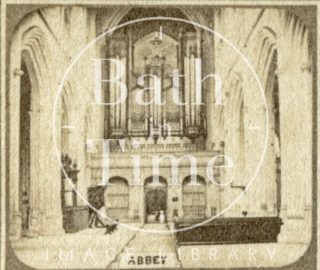 The organ, Bath Abbey c.1863