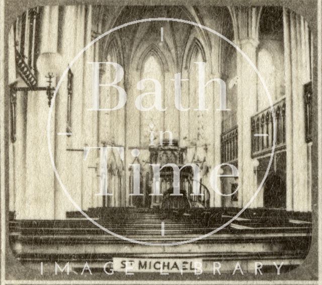 Interior of St. Michael's Church, Bath c.1863