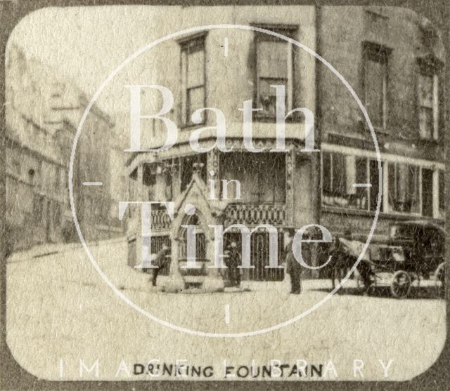 The drinking fountain, Fountain Buildings, Bath c.1863