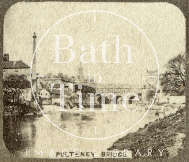 Pulteney Bridge and weir, Bath c.1863