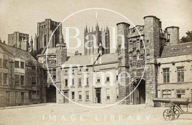 Gatehouses, Market Place, Wells, Somerset c.1868