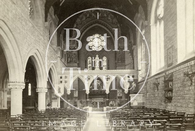 Interior of St. John's Roman Catholic Church, Bathwick, Bath c.1868