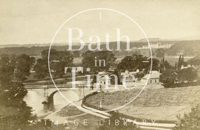 General view of Kelso Bridge with Floors Castle in the distance, Roxburghshire c.1868