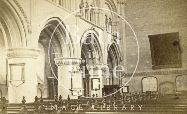 Interior of Malmesbury Abbey, Wiltshire c.1863