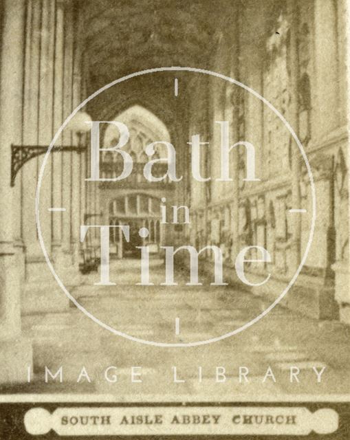 South aisle, Bath Abbey c.1868