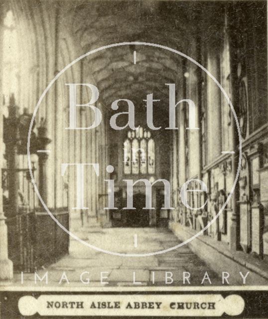 The north aisle, Bath Abbey c.1868