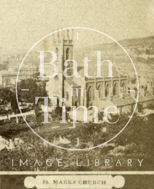 St. Mark's Church and burial ground, Bath c.1868