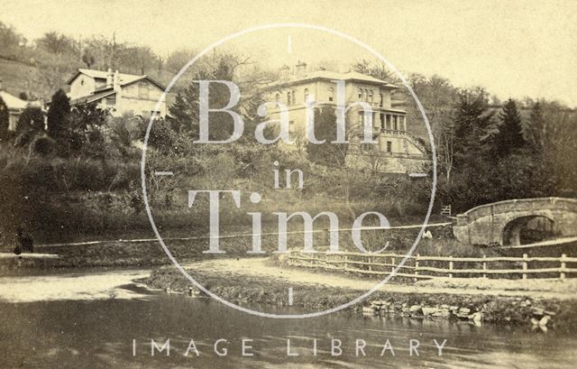 Dundas Aqueduct, Kennet and Avon Canal and stone bridge, Monkton Combe c.1870