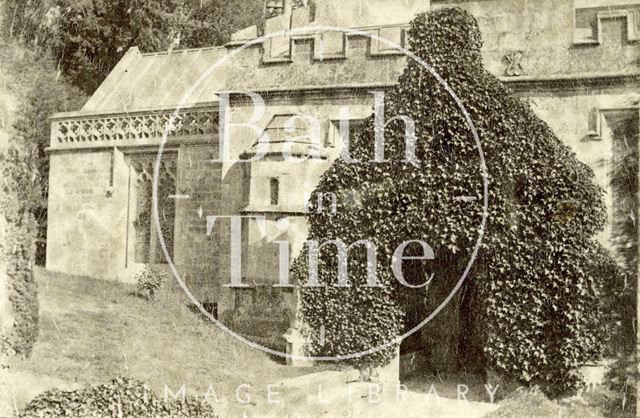 The entrance to Thomas à Becket Church, Widcombe, Bath c.1870