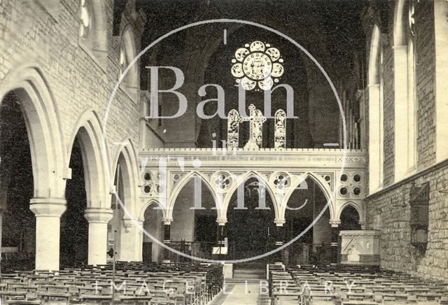 Interior of St. John's Church, Bathwick, Bath c.1880