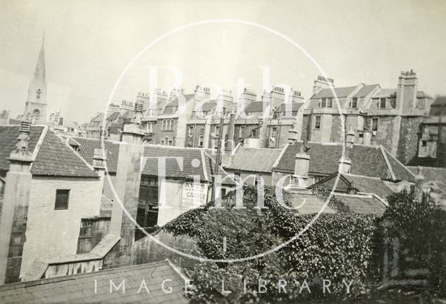 View of the rear of Rivers Street from the window of the Regina Hotel, Bath c.1930