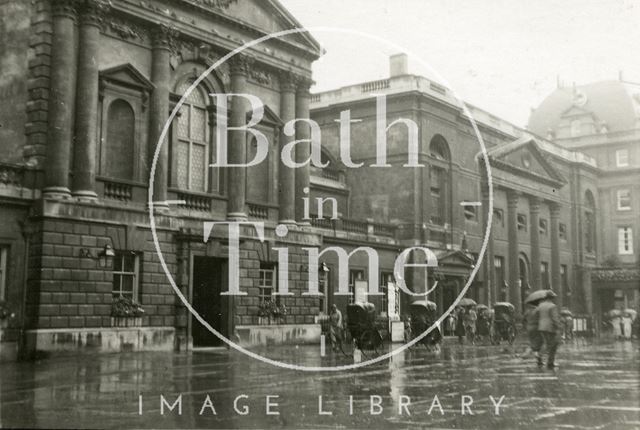 Entrance to the Pump Room and Roman Baths, Abbey Church Yard, Bath 1932