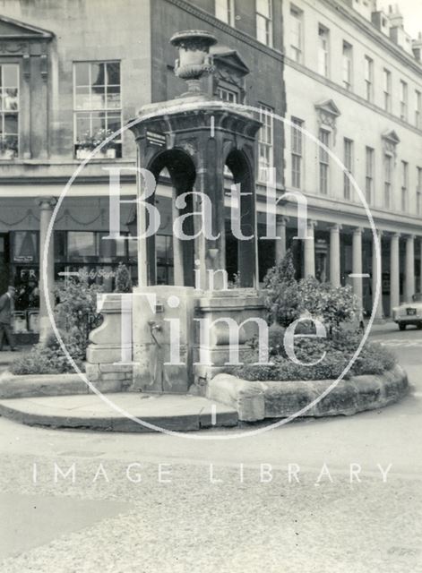 The Mineral Water Fountain, Bath Street, Bath c.1960