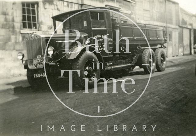 Wootton Brothers, Mercedes-Benz lorry, Milk Street, Bath c.1930