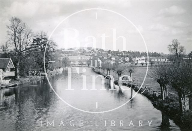 Looking towards Bannerdown from Bathampton Toll Bridge 1948