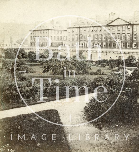 Institution Gardens and North Parade, Bath 1862