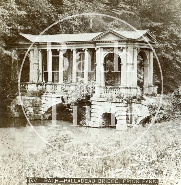 The Palladian Bridge, Prior Park, Widcombe, Bath c.1880