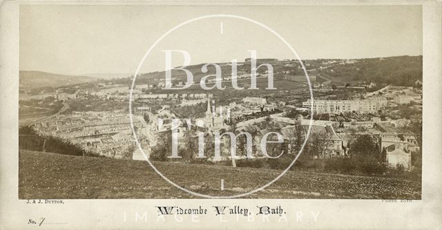 Widcombe from Alexandra Park, Bath c.1865