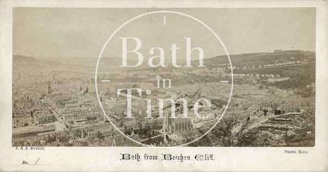 Bath from Beechen Cliff c.1865