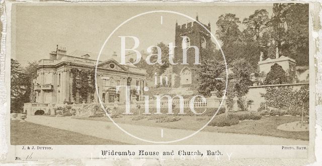 Widcombe Manor and church, Bath c.1865