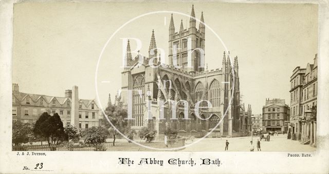 Bath Abbey from Orange Grove c.1865