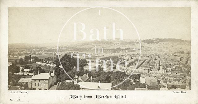 Bath from Beechen Cliff c.1865