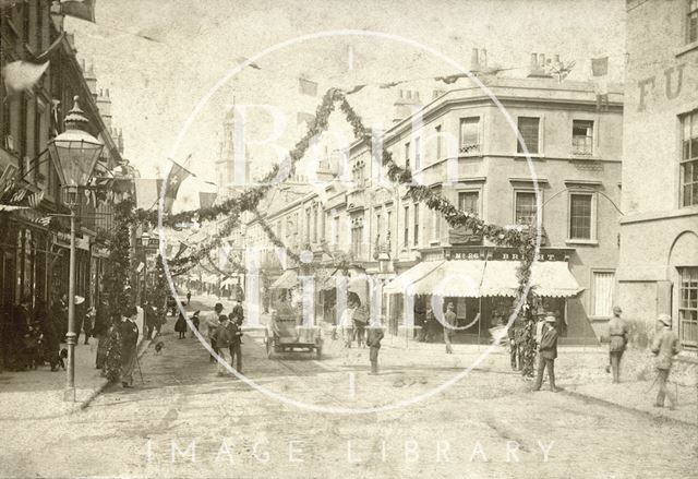 Southgate Street, Bath decorated for Queen Victoria's Diamond Jubilee 1897