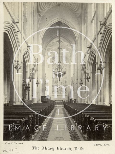 Interior of Bath Abbey c.1870