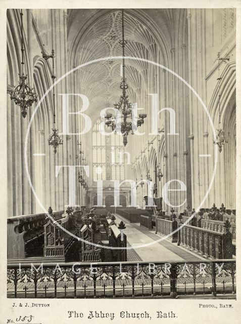 Interior of Bath Abbey c.1870