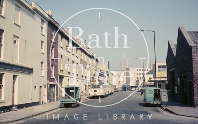 Newark Street from Dorchester Street, Bath c.1968