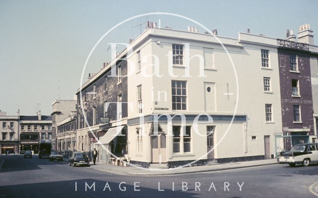 The corner of Newark Street and Dorchester Street, Bath c.1968