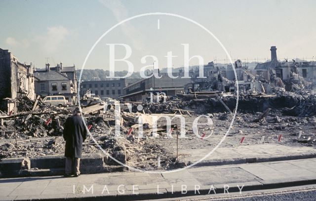 Demolition of Newark Street, Bath c.1970