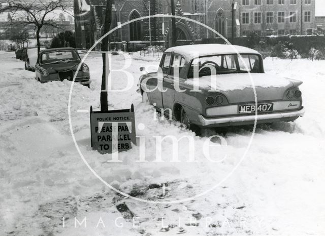 Heavy snow in the winter of 1962-1963, Bath 1963