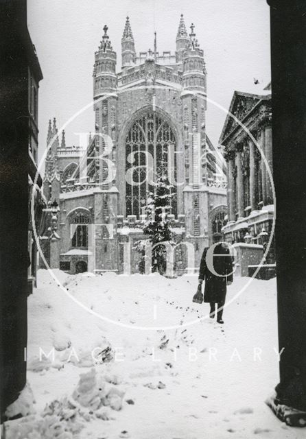 Heavy snow in the winter of 1962-1963, Bath 1963