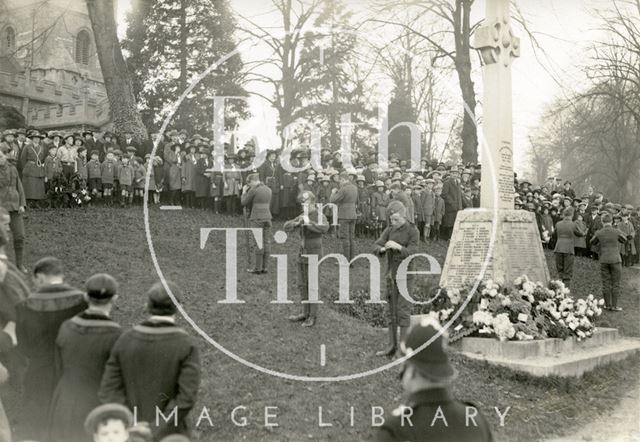 Unveiling the Twerton War Memorial, Bath 1921