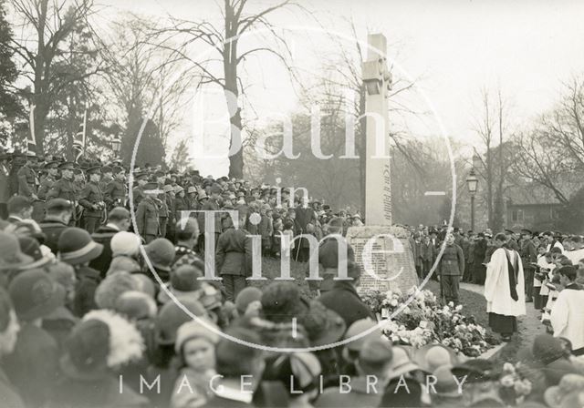 Unveiling the Twerton War Memorial, Bath 1921