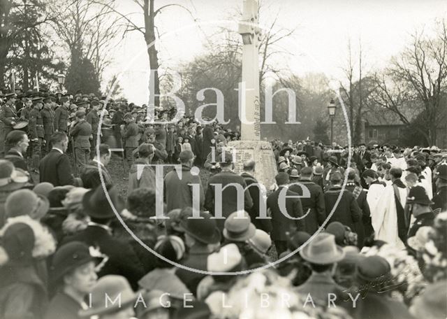 Unveiling the Twerton War Memorial, Bath 1921