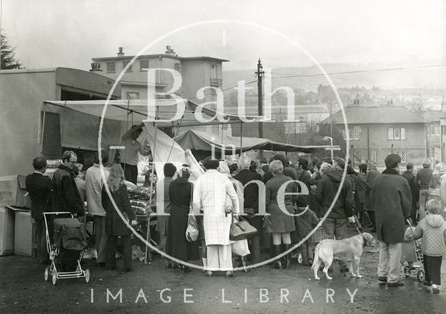 Bath Sunday Market at Twerton Park, Bath 1972