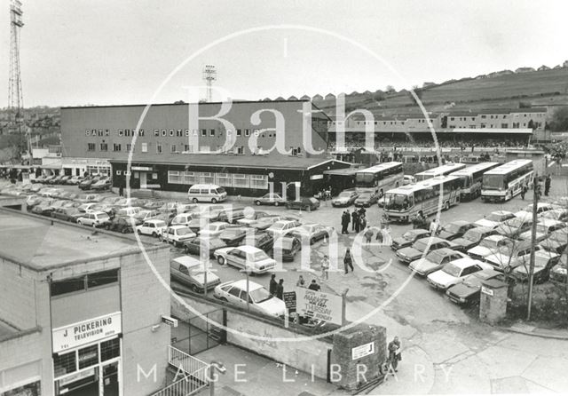 Match day at Twerton Park, Bath 1989