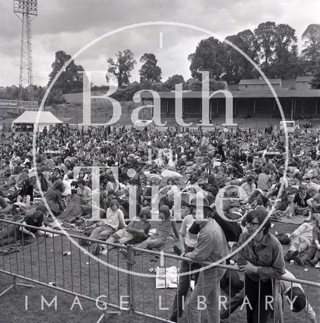 Bath Blues Festival crowd, Twerton Park 1970