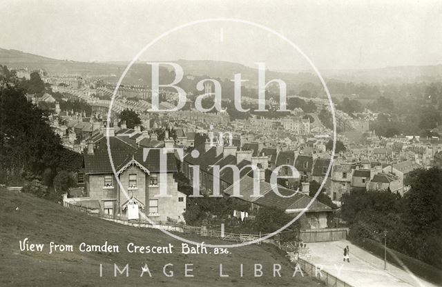 View from Camden Crescent, Bath c.1915