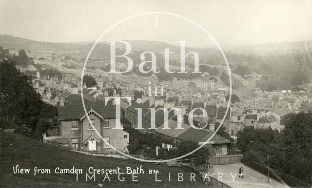 View from Camden Crescent, Bath c.1915