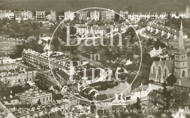 View of Widcombe from Beechen Cliff, Bath c.1930