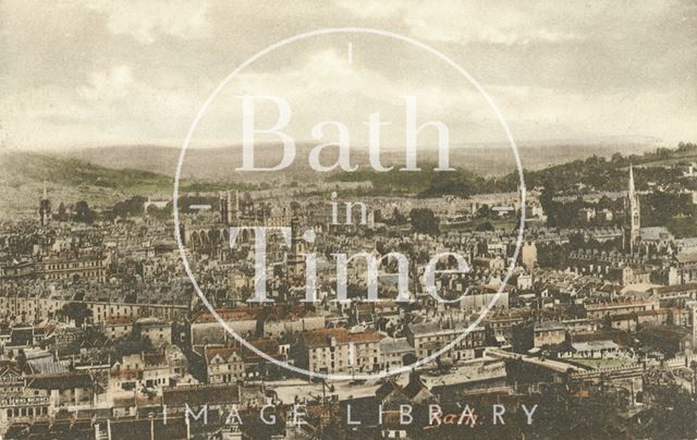 View of Bath from Beechen Cliff 1902